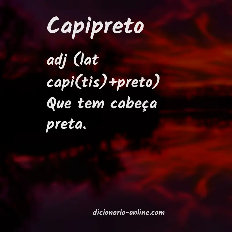 Significado de capipreto