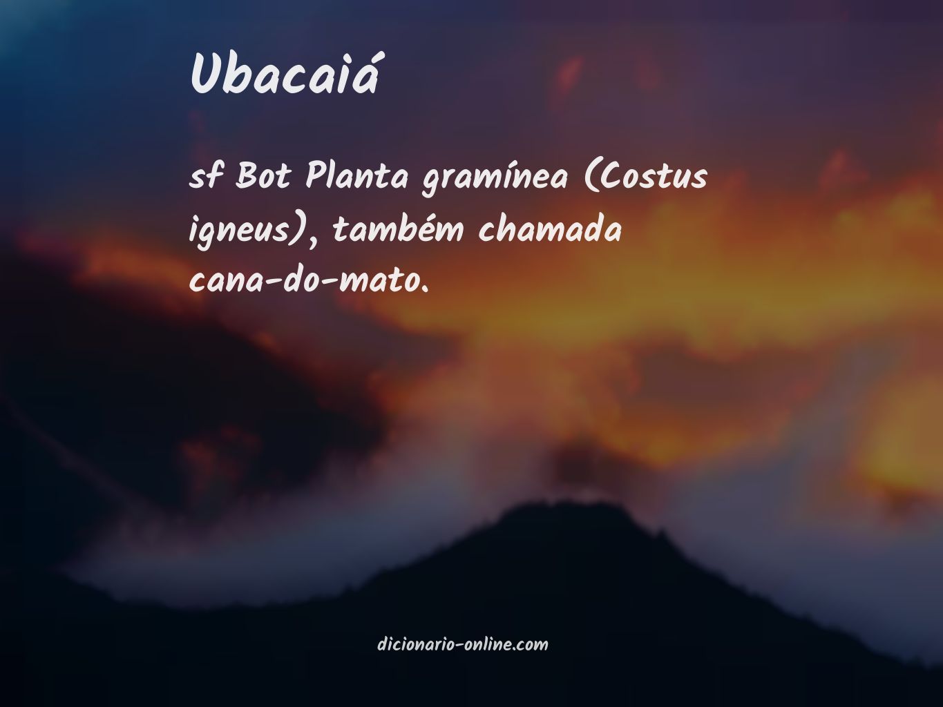 Significado de ubacaiá