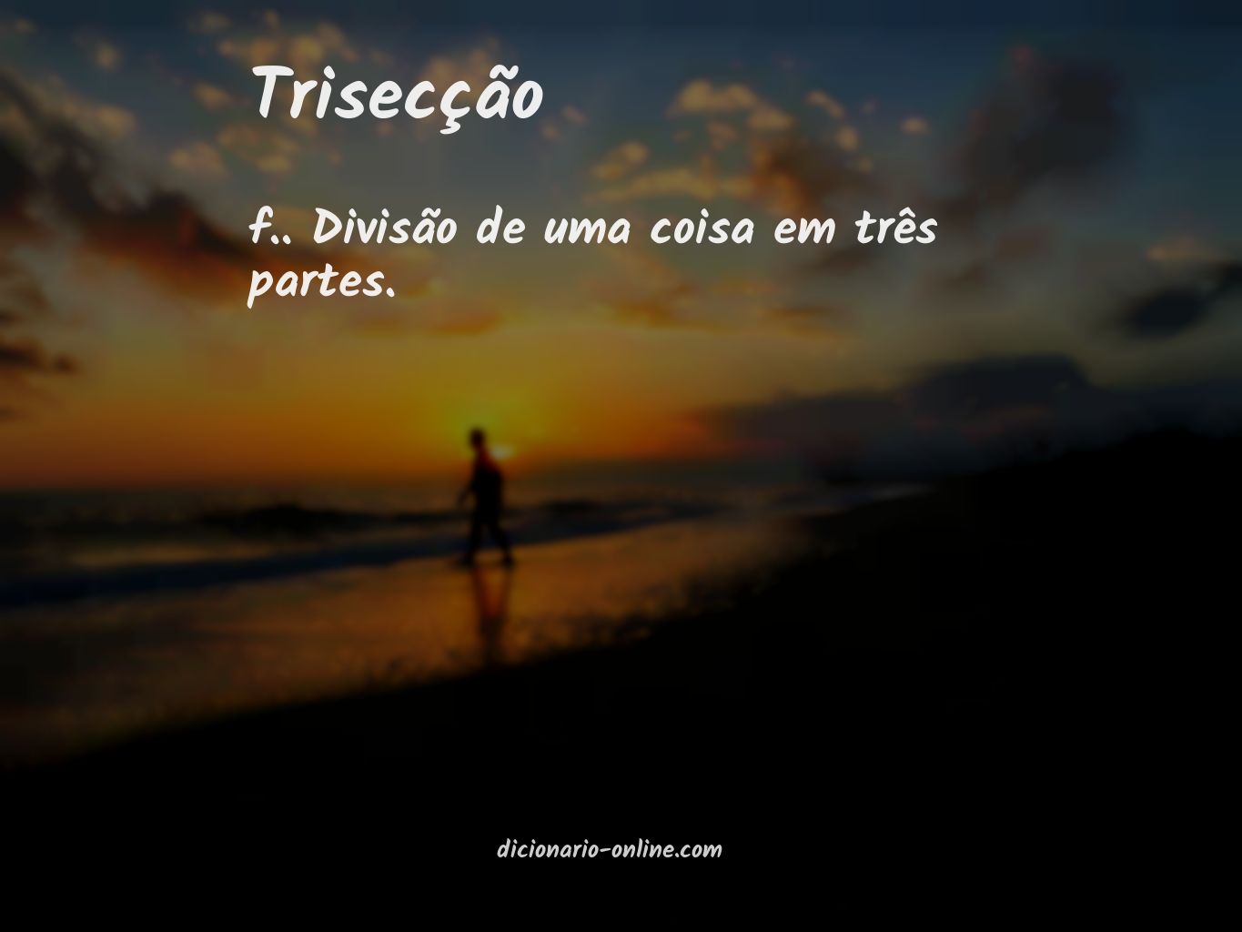 Significado de trisecção