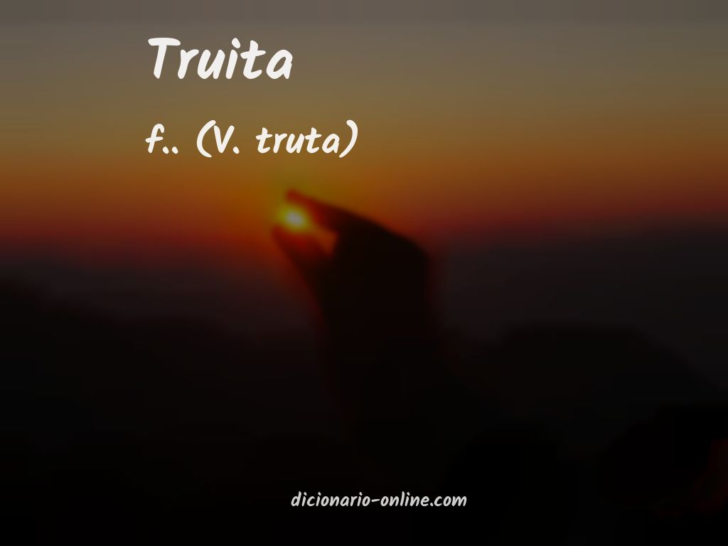 Significado de truita