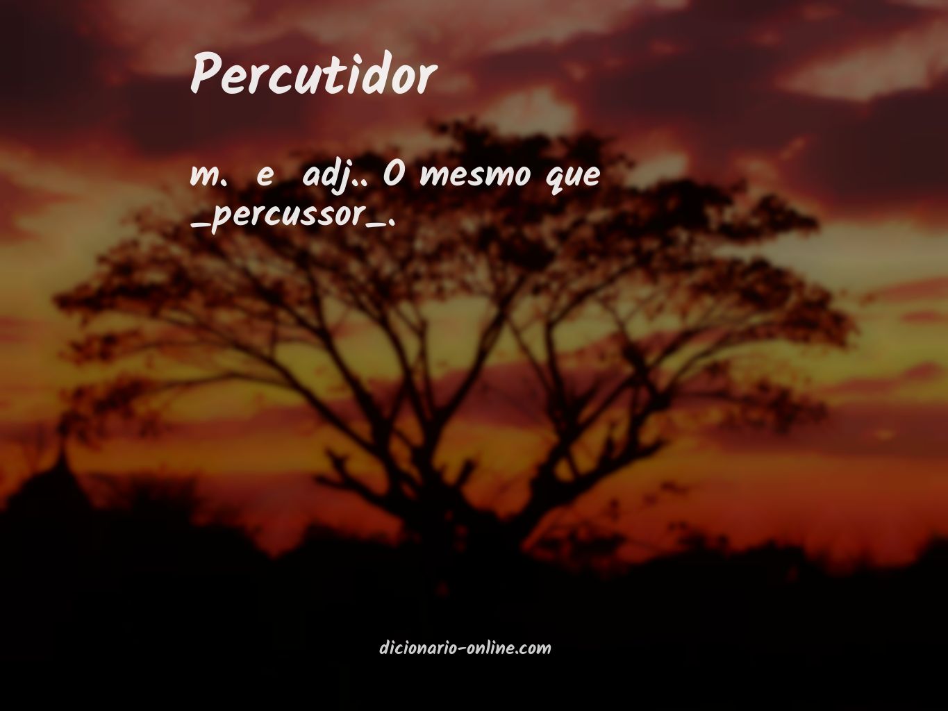 Significado de percutidor