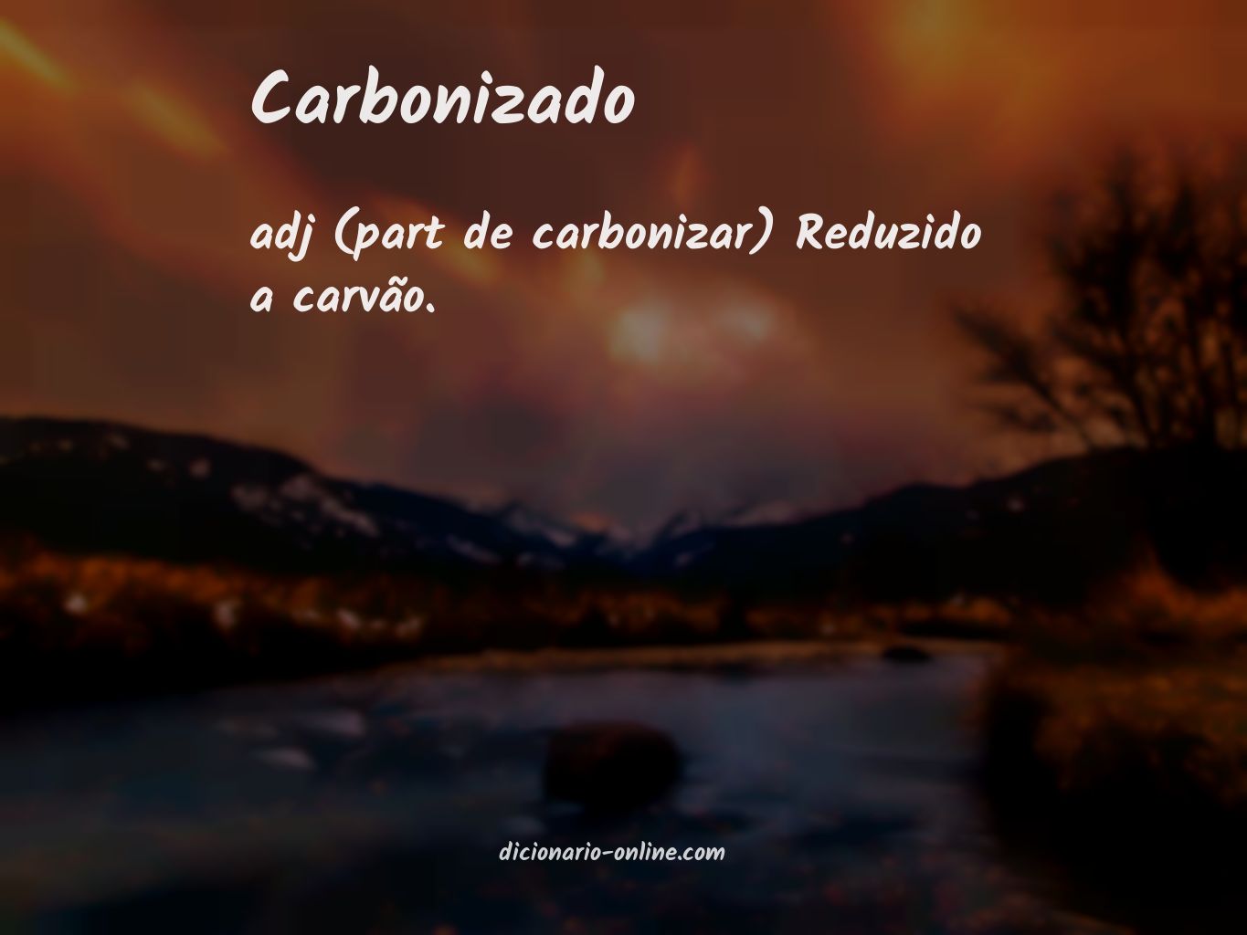 Significado de carbonizado