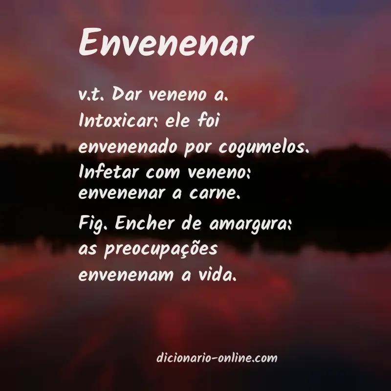 Significado de envenenar