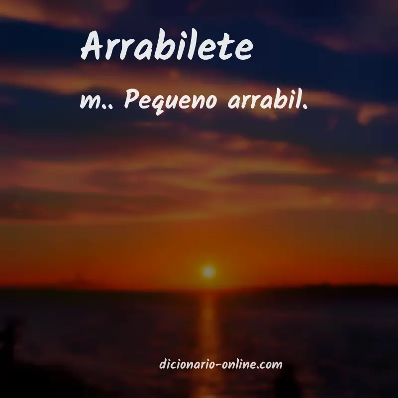 Significado de arrabilete
