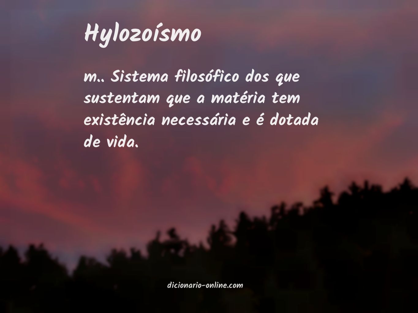 Significado de hylozoísmo