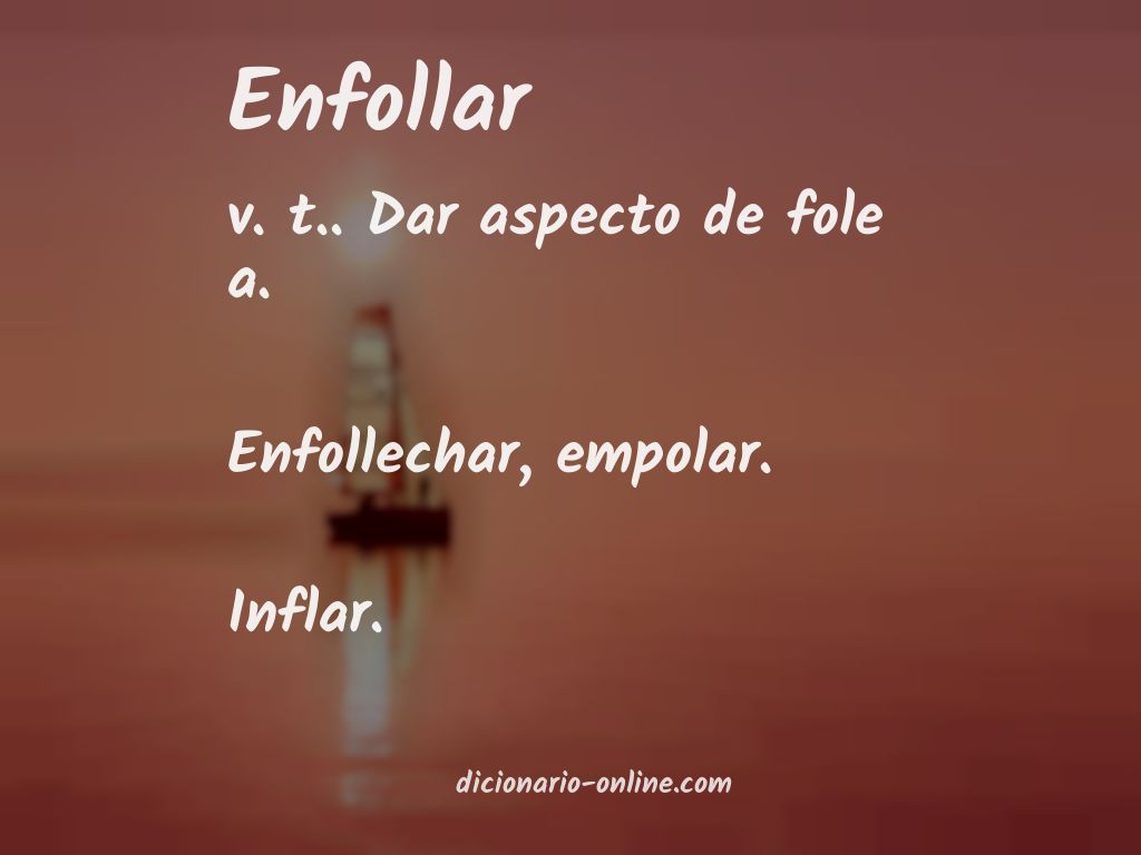 Significado de enfollar