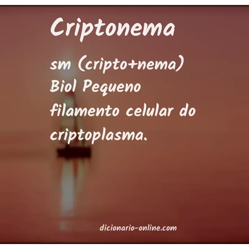 Significado de criptonema