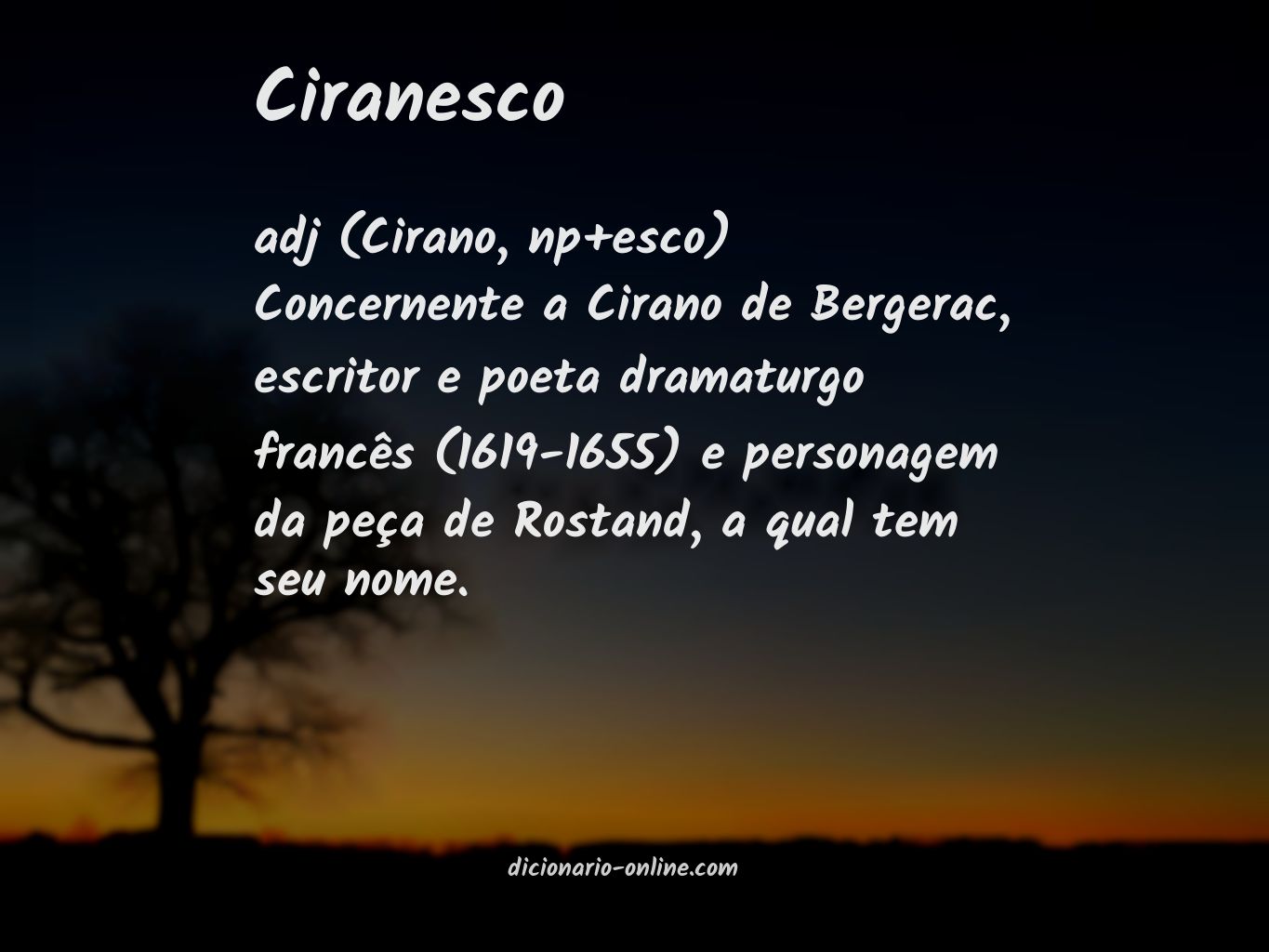 Significado de ciranesco