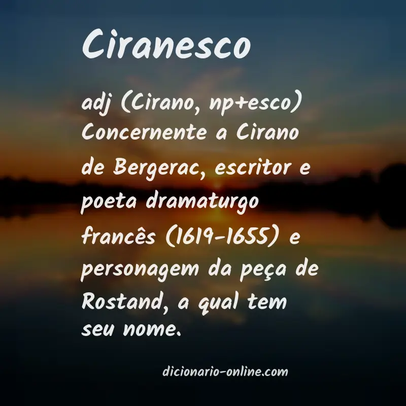 Significado de ciranesco