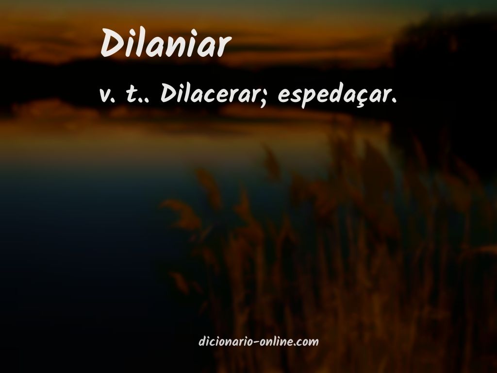 Significado de dilaniar