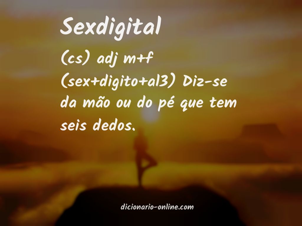 Significado de sexdigital