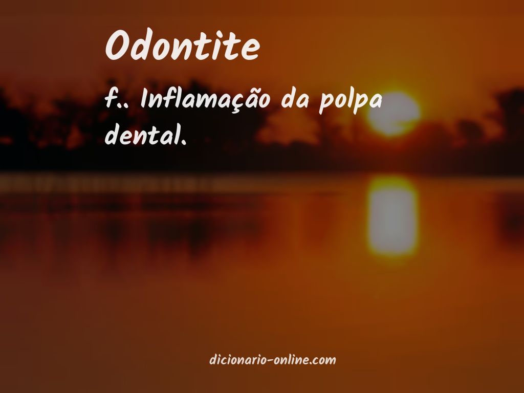 Significado de odontite