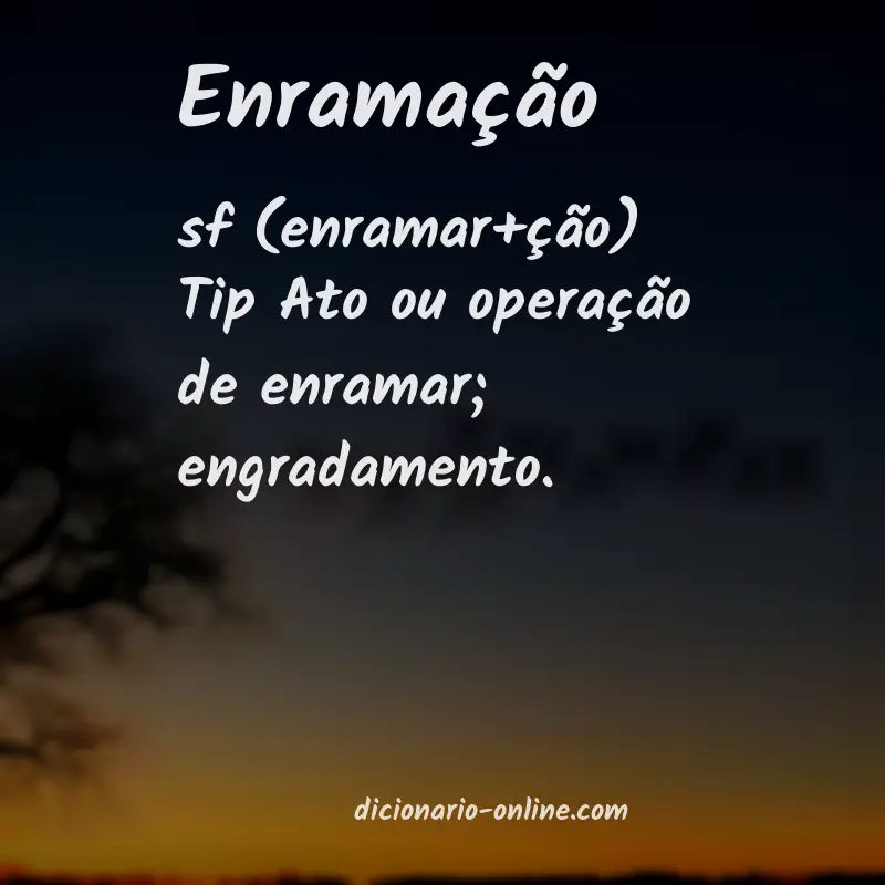 Significado de enramação