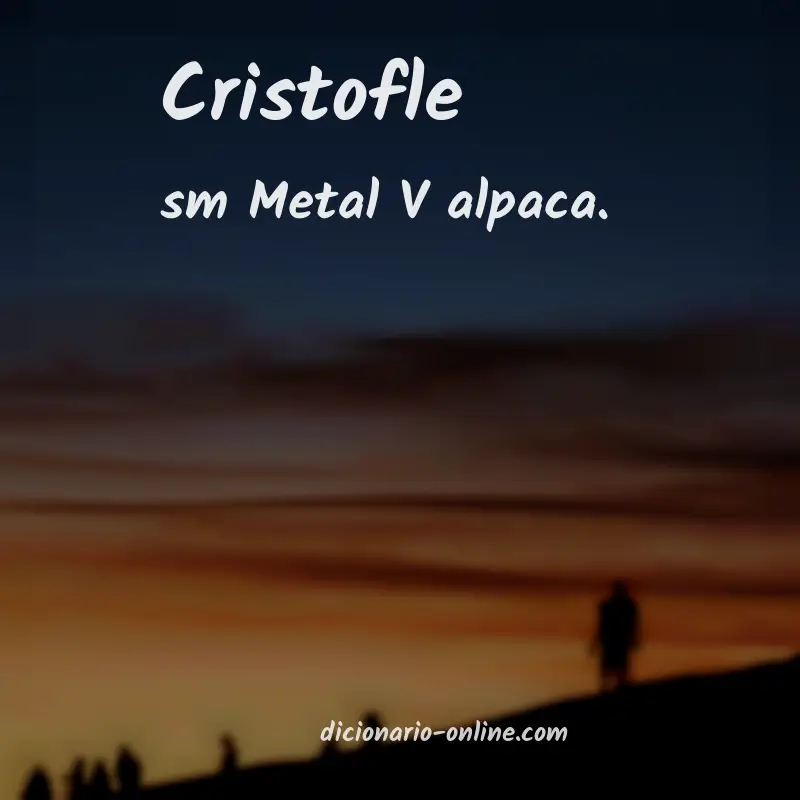 Significado de cristofle