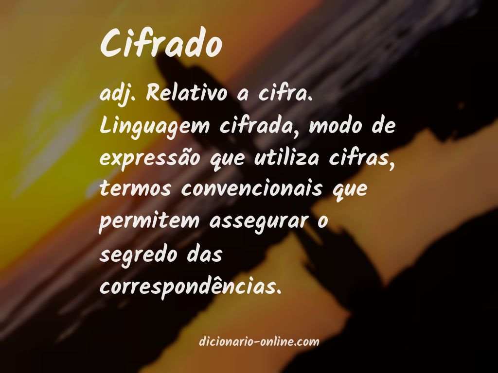 Significado de cifrado