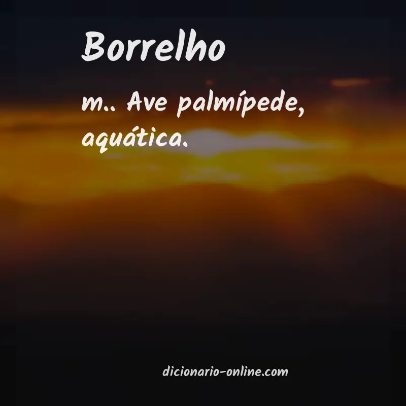 Significado de borrelho