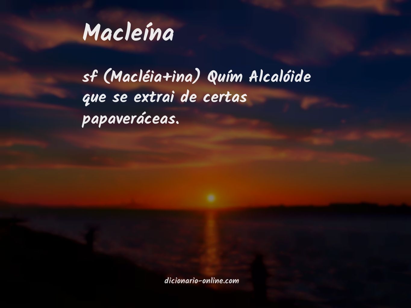 Significado de macleína