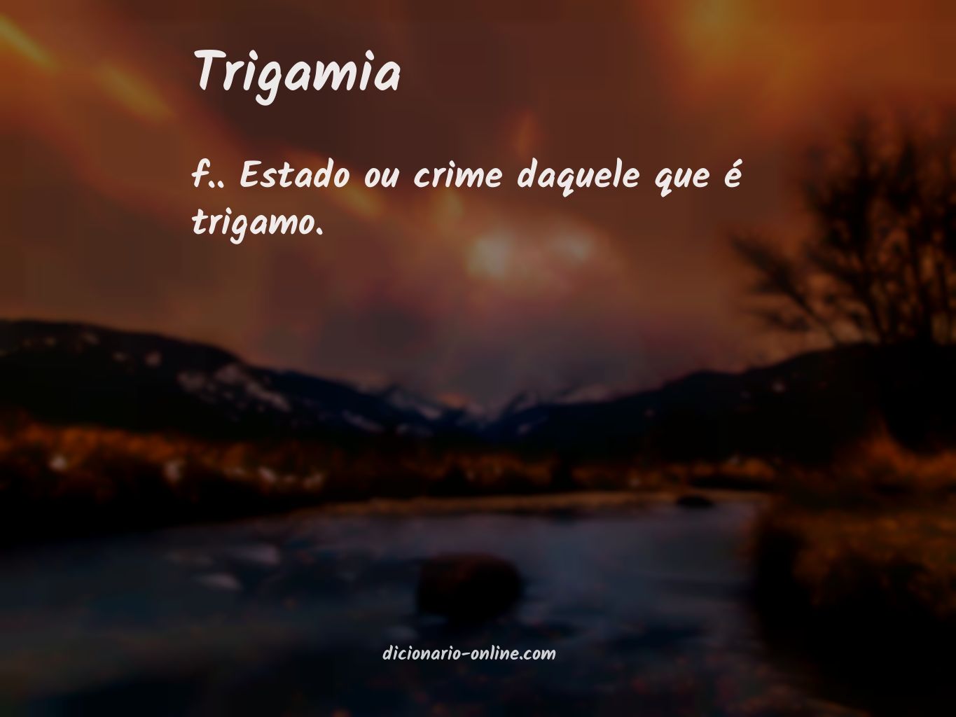 Significado de trigamia