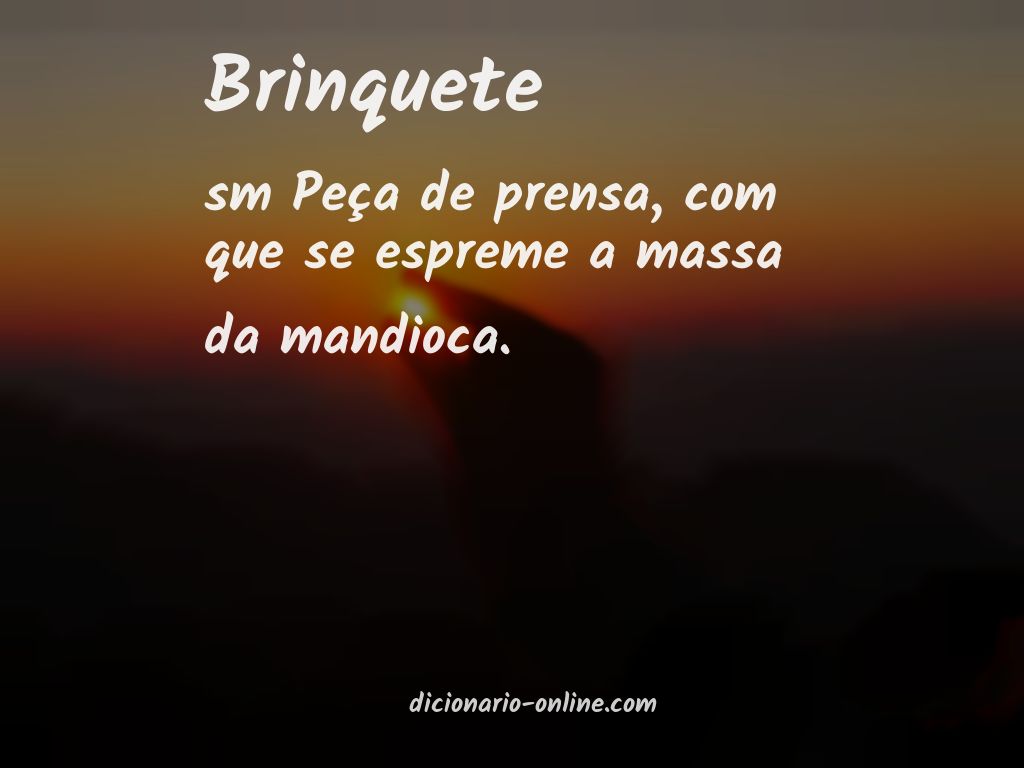 Significado de brinquete