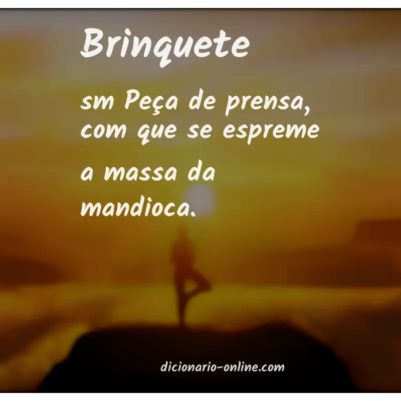 Significado de brinquete