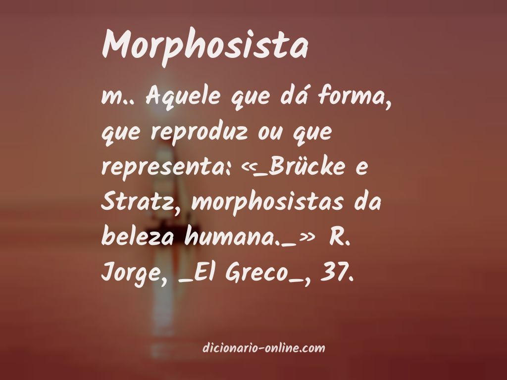 Significado de morphosista