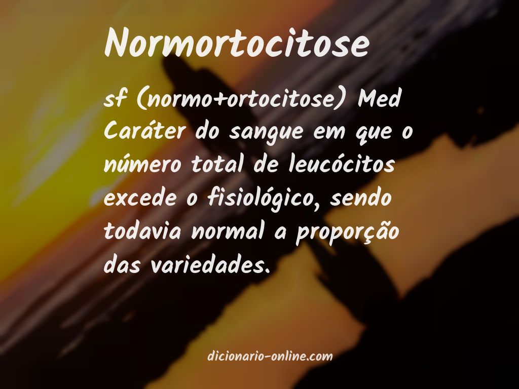 Significado de normortocitose