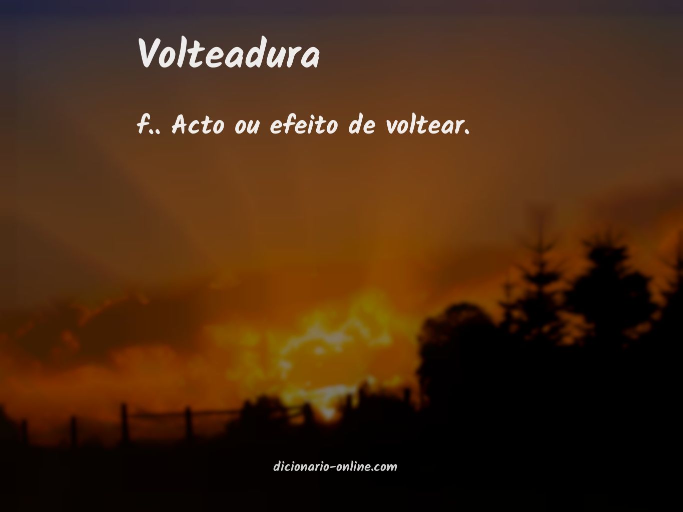 Significado de volteadura