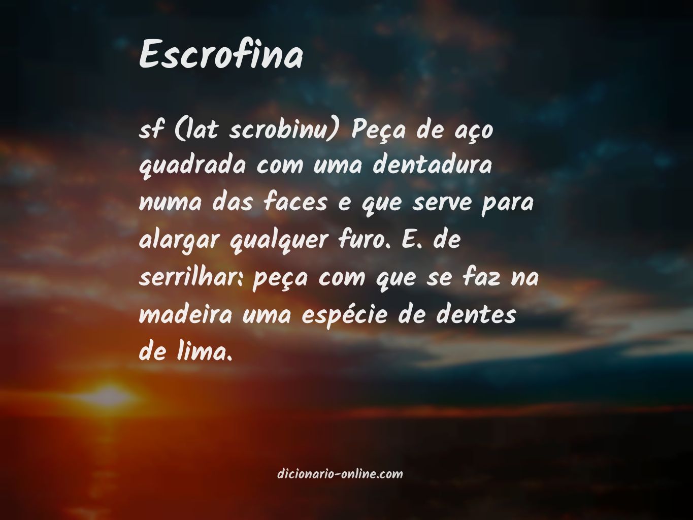 Significado de escrofina