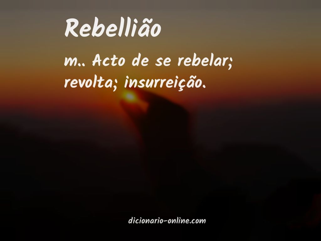 Significado de rebellião