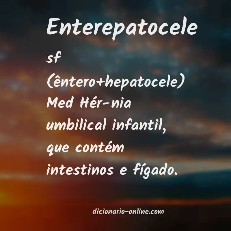 Significado de enterepatocele