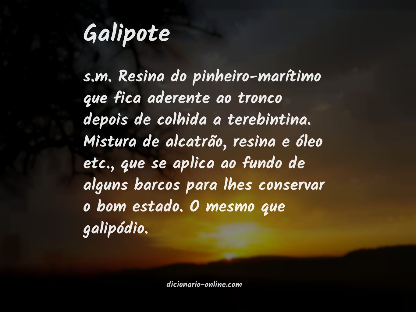 Significado de galipote