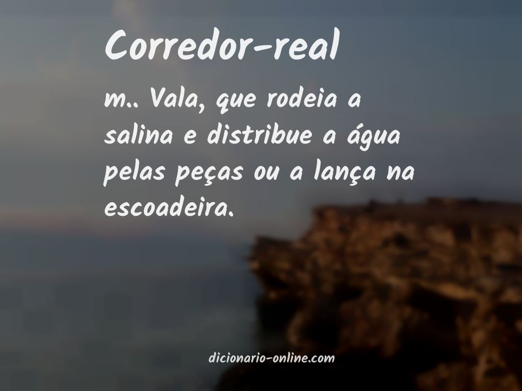 Significado de corredor-real