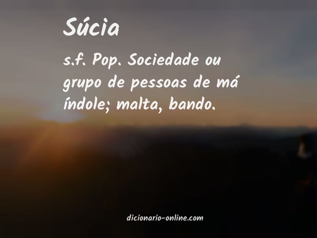 Significado de súcia