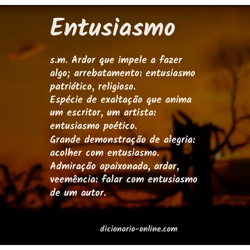 Significado de entusiasmo