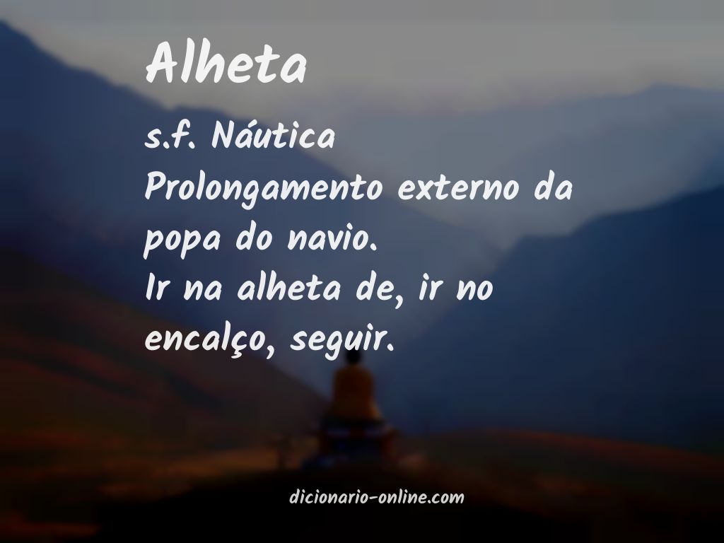 Significado de alheta