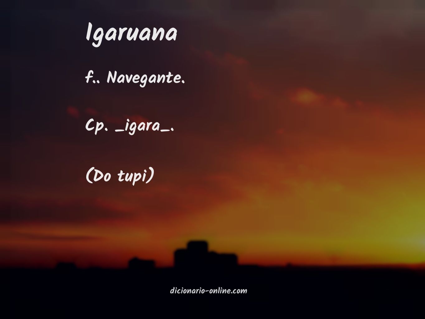 Significado de igaruana