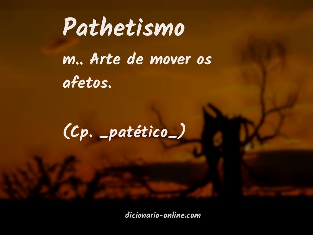 Significado de pathetismo