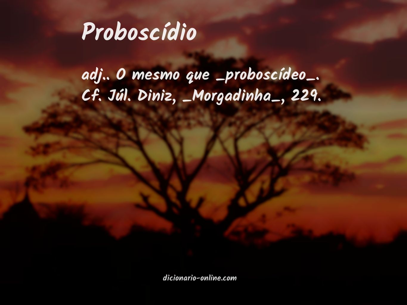 Significado de proboscídio