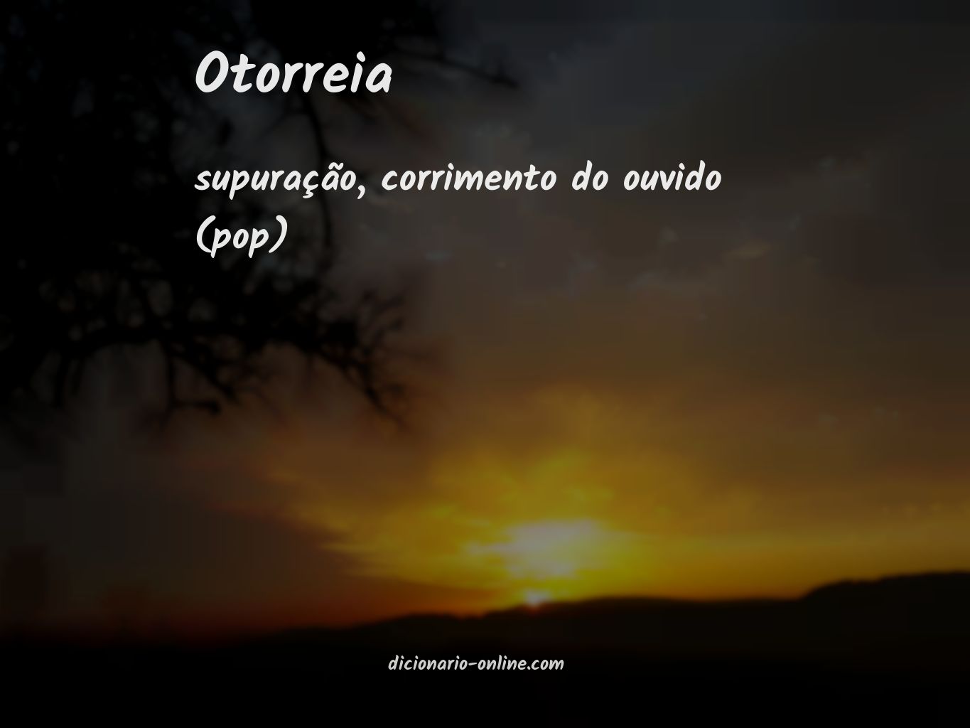 Significado de otorreia