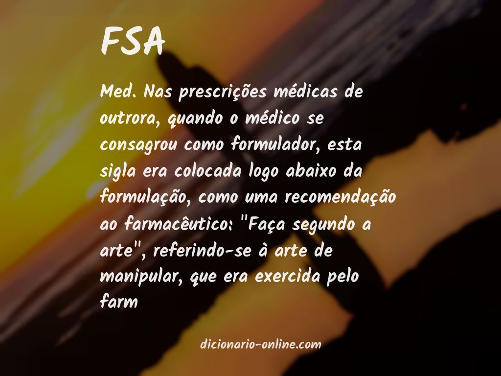 Significado de FSA