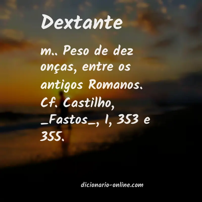 Significado de dextante