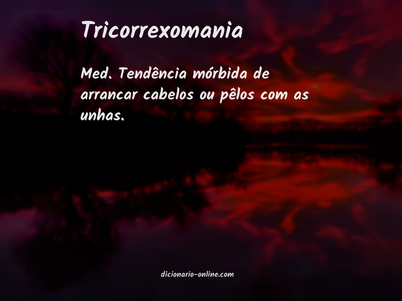 Significado de tricorrexomania