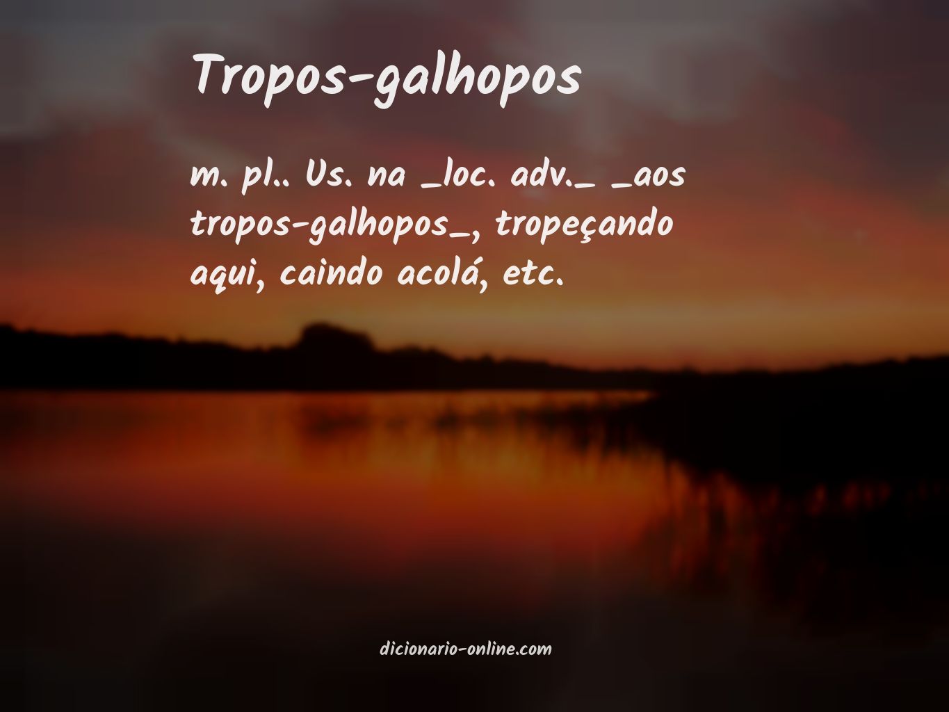 Significado de tropos-galhopos