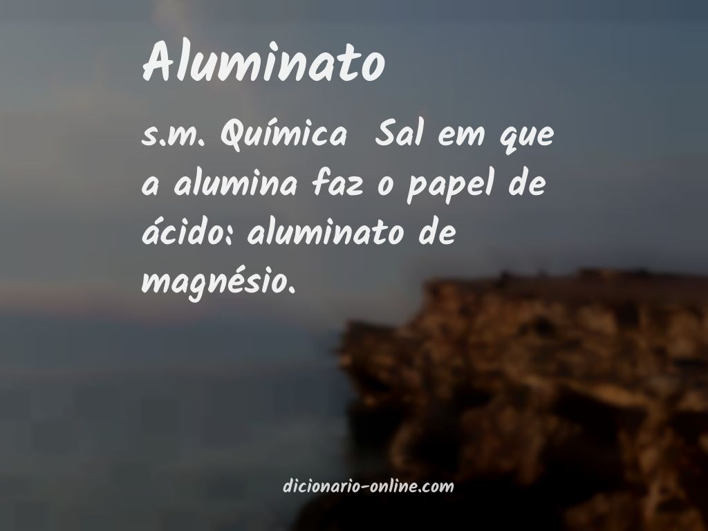 Significado de aluminato