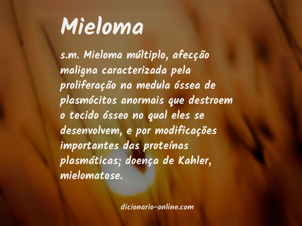 Significado de mieloma