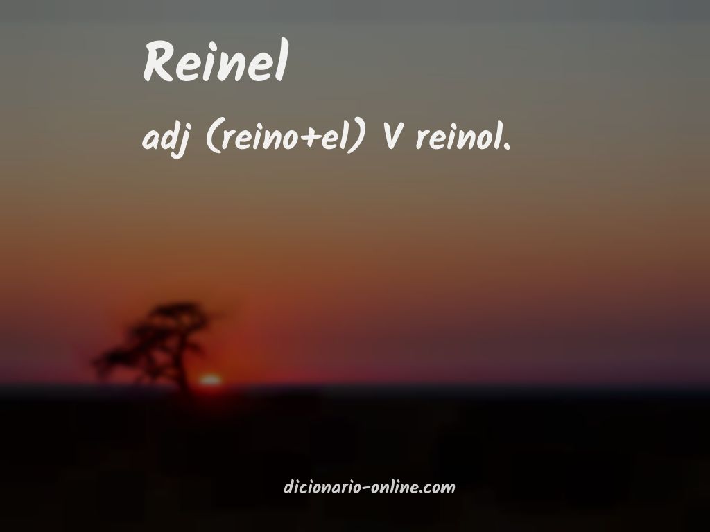 Significado de reinel