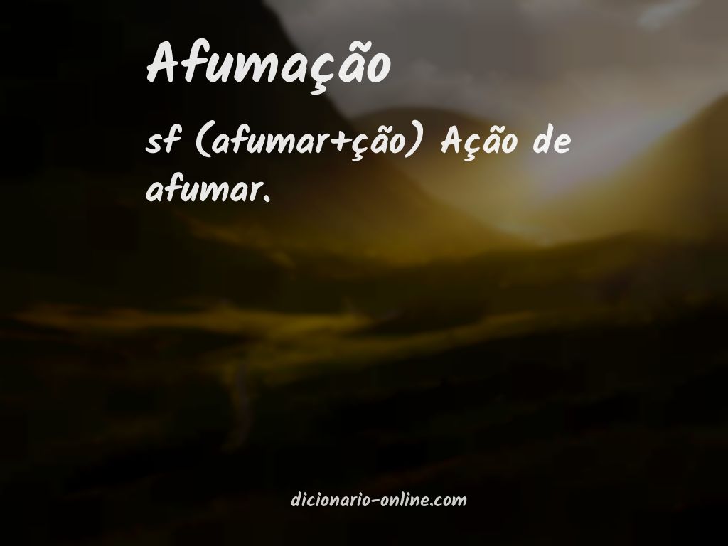 Significado de afumação