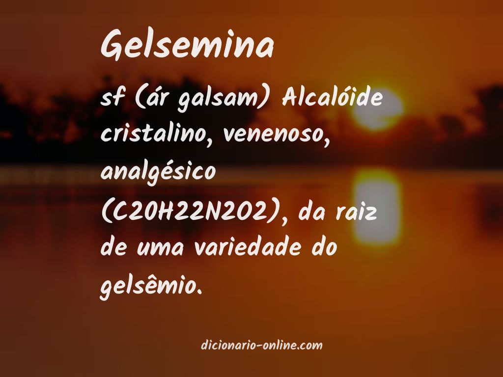 Significado de gelsemina