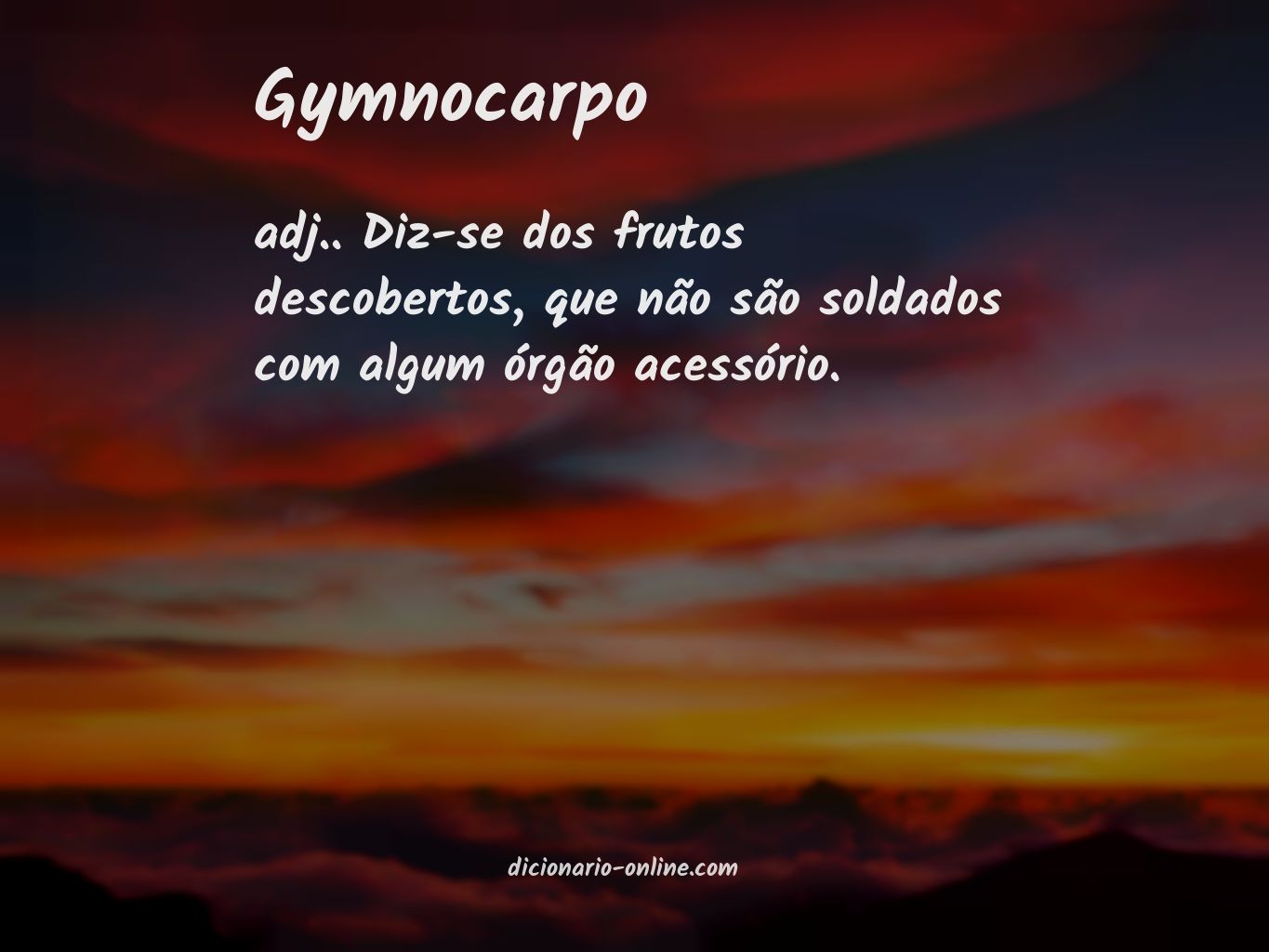 Significado de gymnocarpo