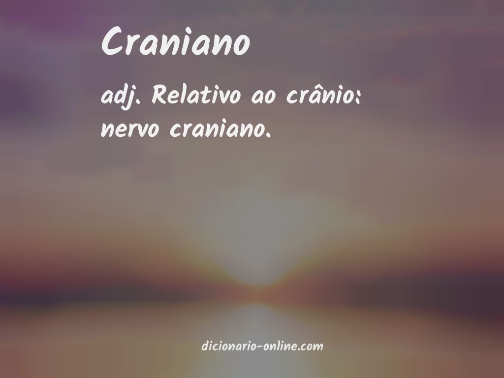 Significado de craniano